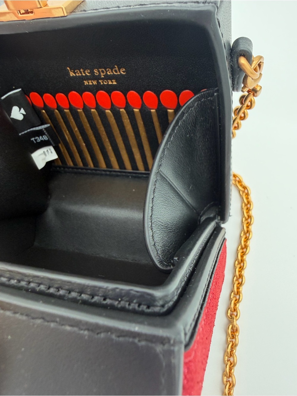 kate spade Black Mini 'Jazz Bar' Embellished Box Bag - Picture 6 of 9